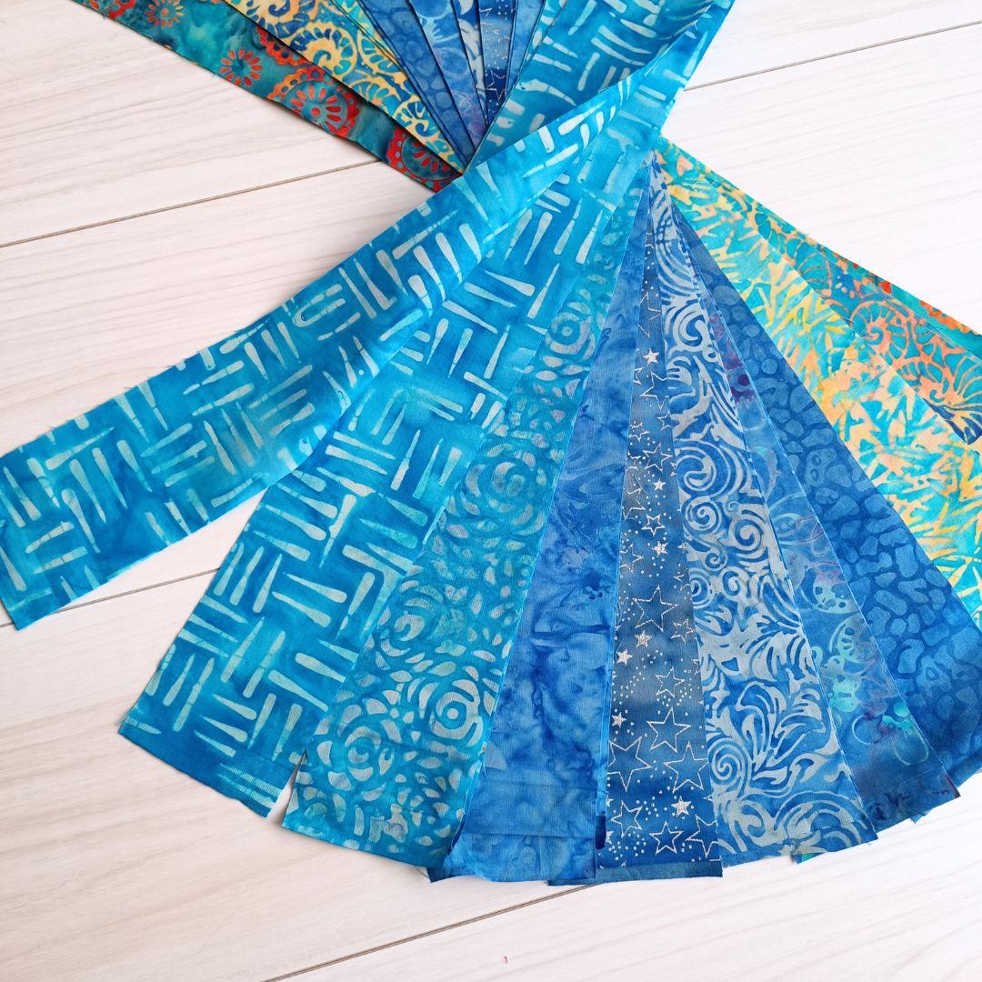 カラフル輸入生地　パッチワークキルト生地 ハンドメイド バティックテキスタイル1 | 5枚目