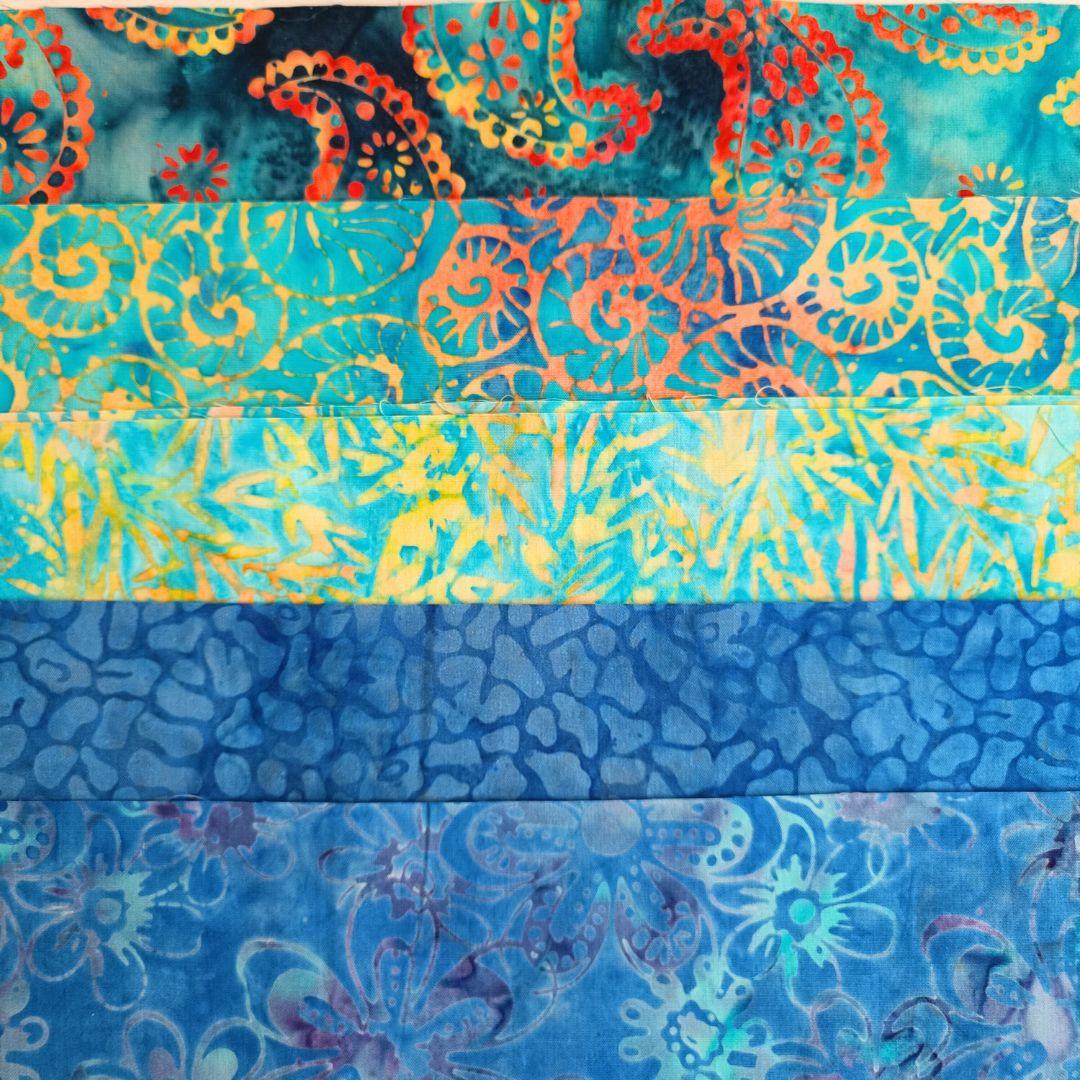 カラフル輸入生地　パッチワークキルト生地 ハンドメイド バティックテキスタイル1 | 6枚目