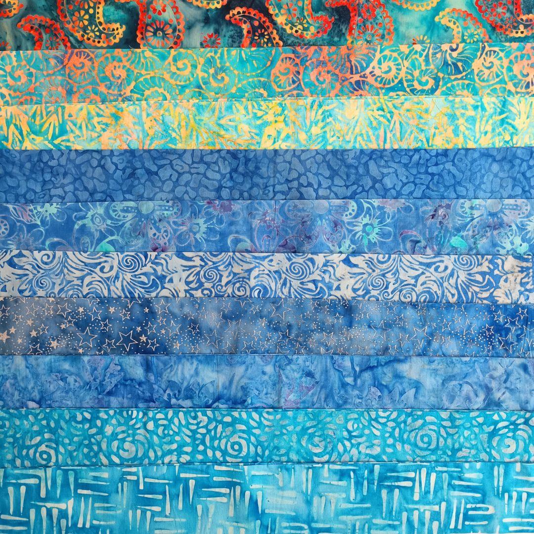 カラフル輸入生地　パッチワークキルト生地 ハンドメイド バティックテキスタイル1 | 8枚目