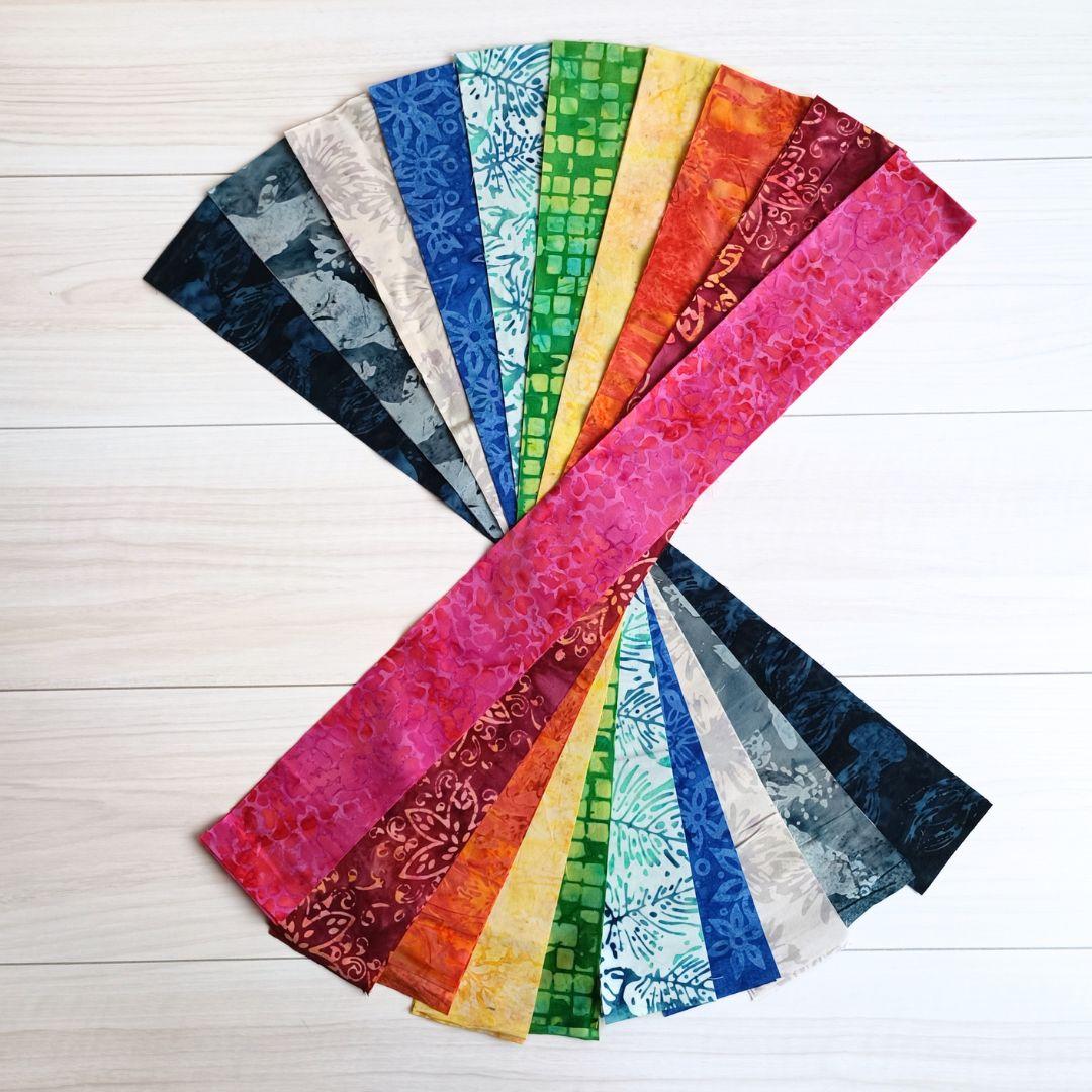 再販不可 パッチワークキルト生地 ハンドメイド バティック テキスタイル2 生地 染物 カットクロス1枚目の画像