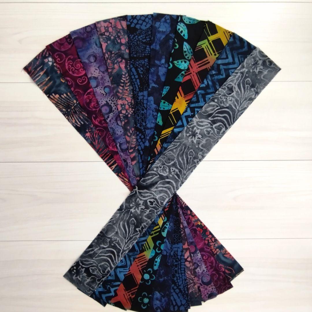 輸入生地カッティング生地 パッチワーク キルト ハンドメイド バティック テキスタイル6 生地 染物 カットクロス1枚目の画像