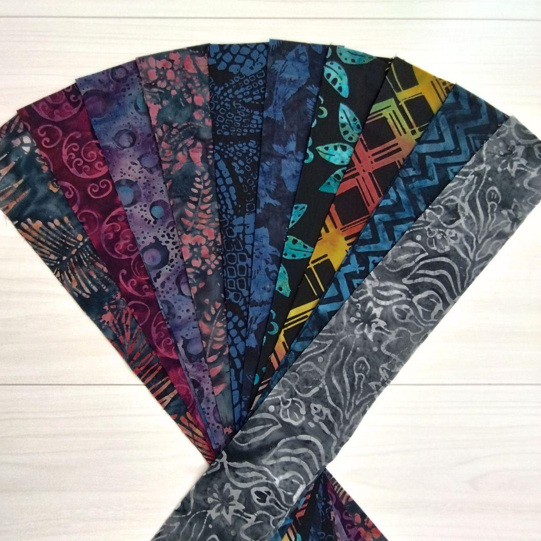 輸入生地カッティング生地 パッチワーク キルト ハンドメイド バティック テキスタイル6 生地 染物 カットクロス | 2枚目