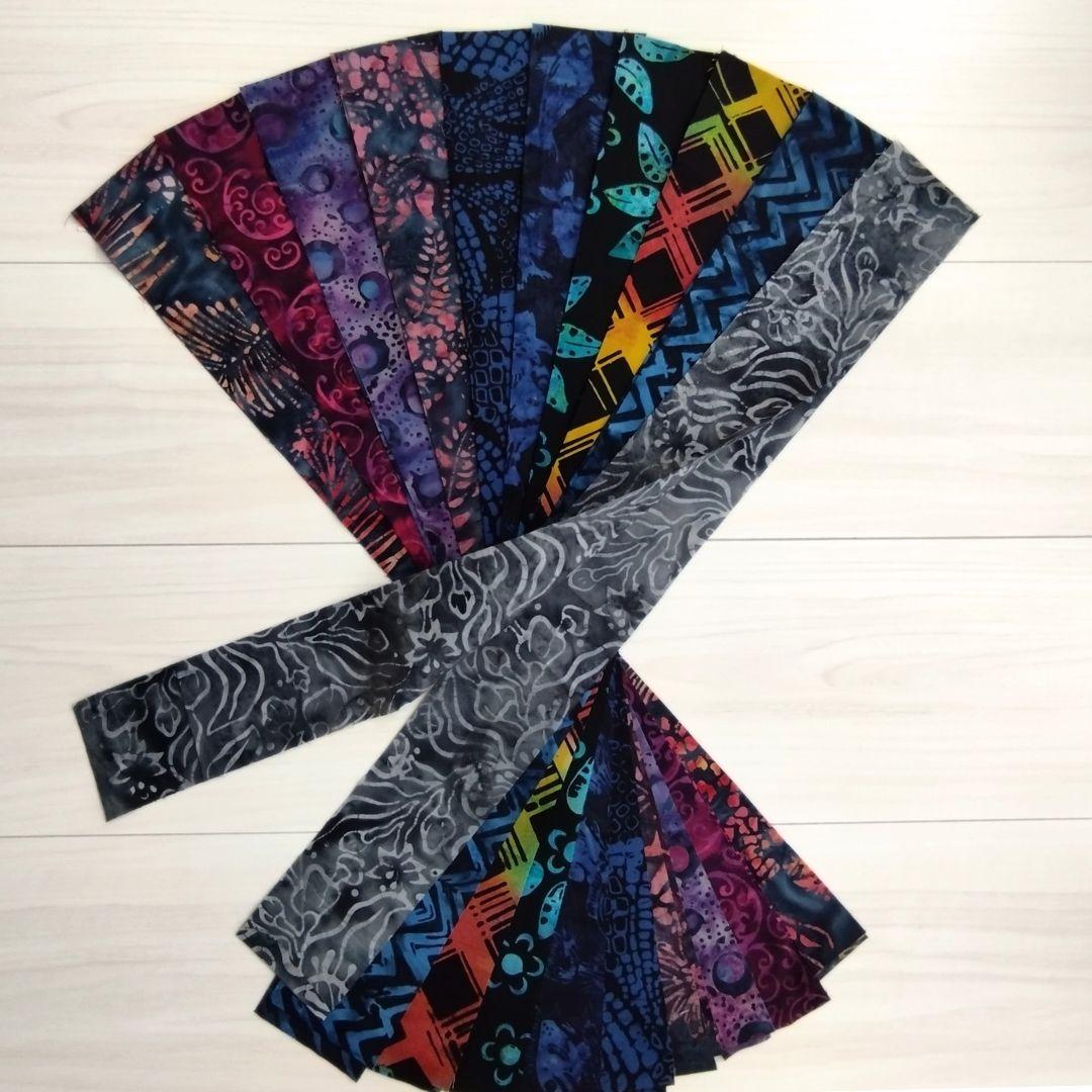 輸入生地カッティング生地 パッチワーク キルト ハンドメイド バティック テキスタイル6 生地 染物 カットクロス | 3枚目