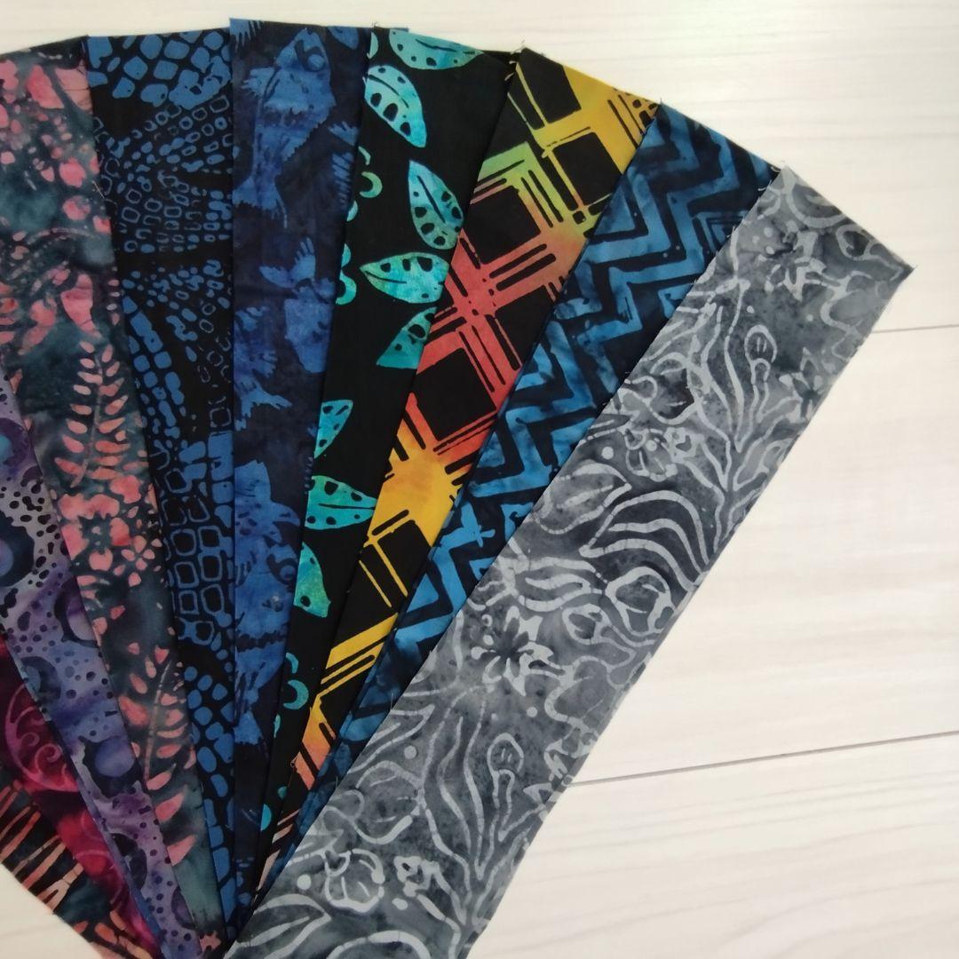 輸入生地カッティング生地 パッチワーク キルト ハンドメイド バティック テキスタイル6 生地 染物 カットクロス | 5枚目