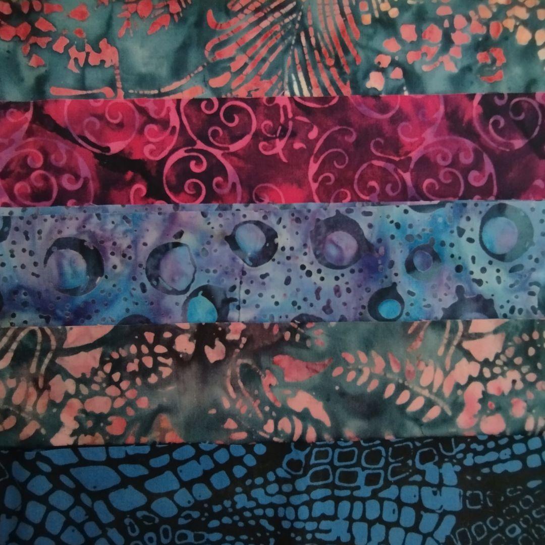 輸入生地カッティング生地 パッチワーク キルト ハンドメイド バティック テキスタイル6 生地 染物 カットクロス | 6枚目