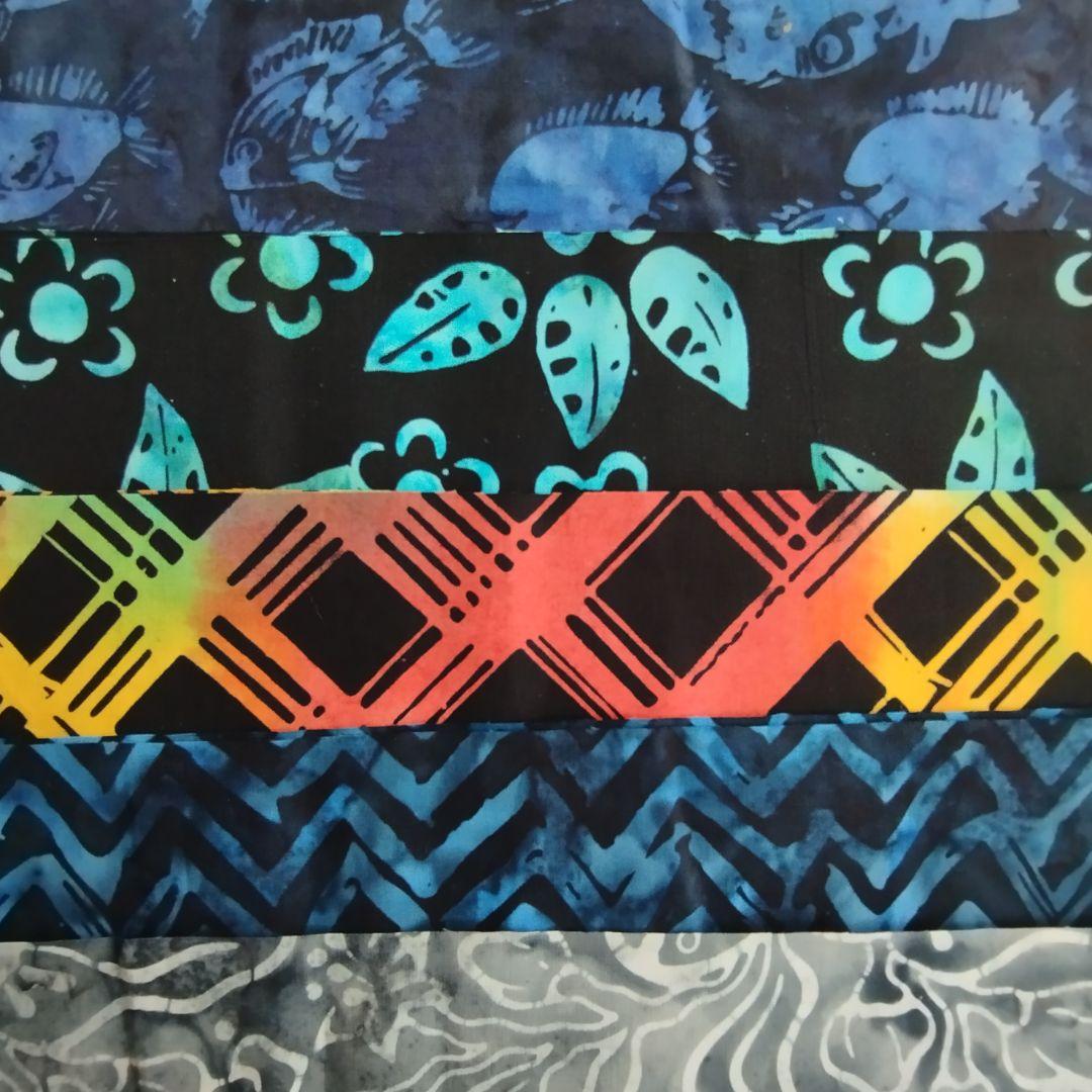 輸入生地カッティング生地 パッチワーク キルト ハンドメイド バティック テキスタイル6 生地 染物 カットクロス | 7枚目