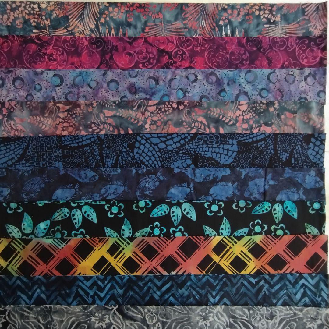 輸入生地カッティング生地 パッチワーク キルト ハンドメイド バティック テキスタイル6 生地 染物 カットクロス | 8枚目