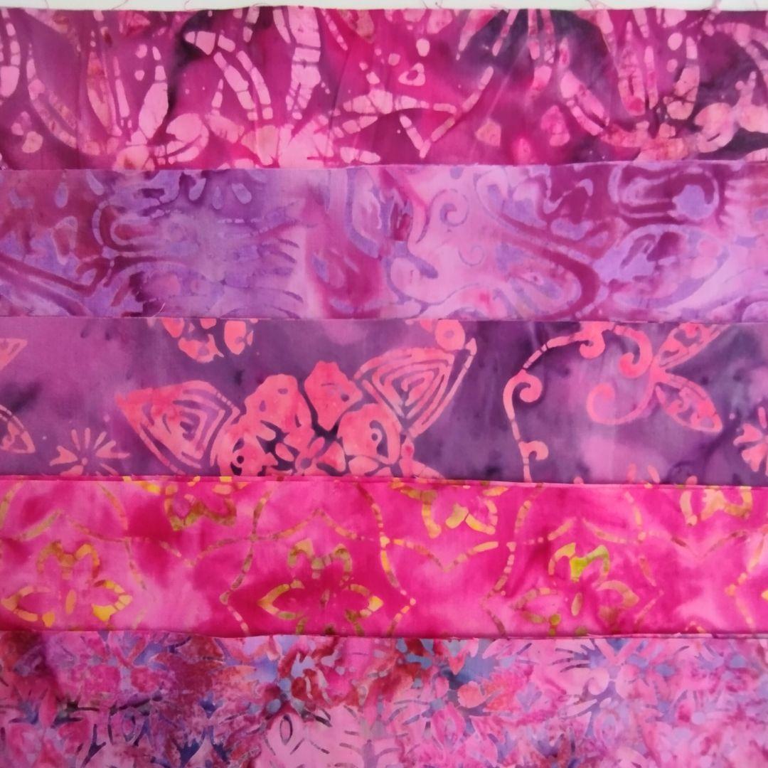 カラフル輸入生地 パッチワーク キルト カッティング生地 ハンドメイド バティック テキスタイル8 生地 染物 | 7枚目