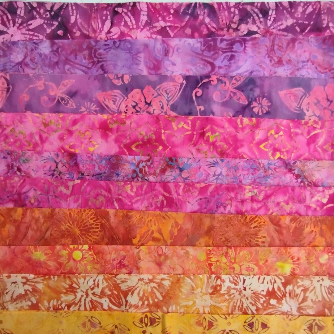 カラフル輸入生地 パッチワーク キルト カッティング生地 ハンドメイド バティック テキスタイル8 生地 染物 | 8枚目