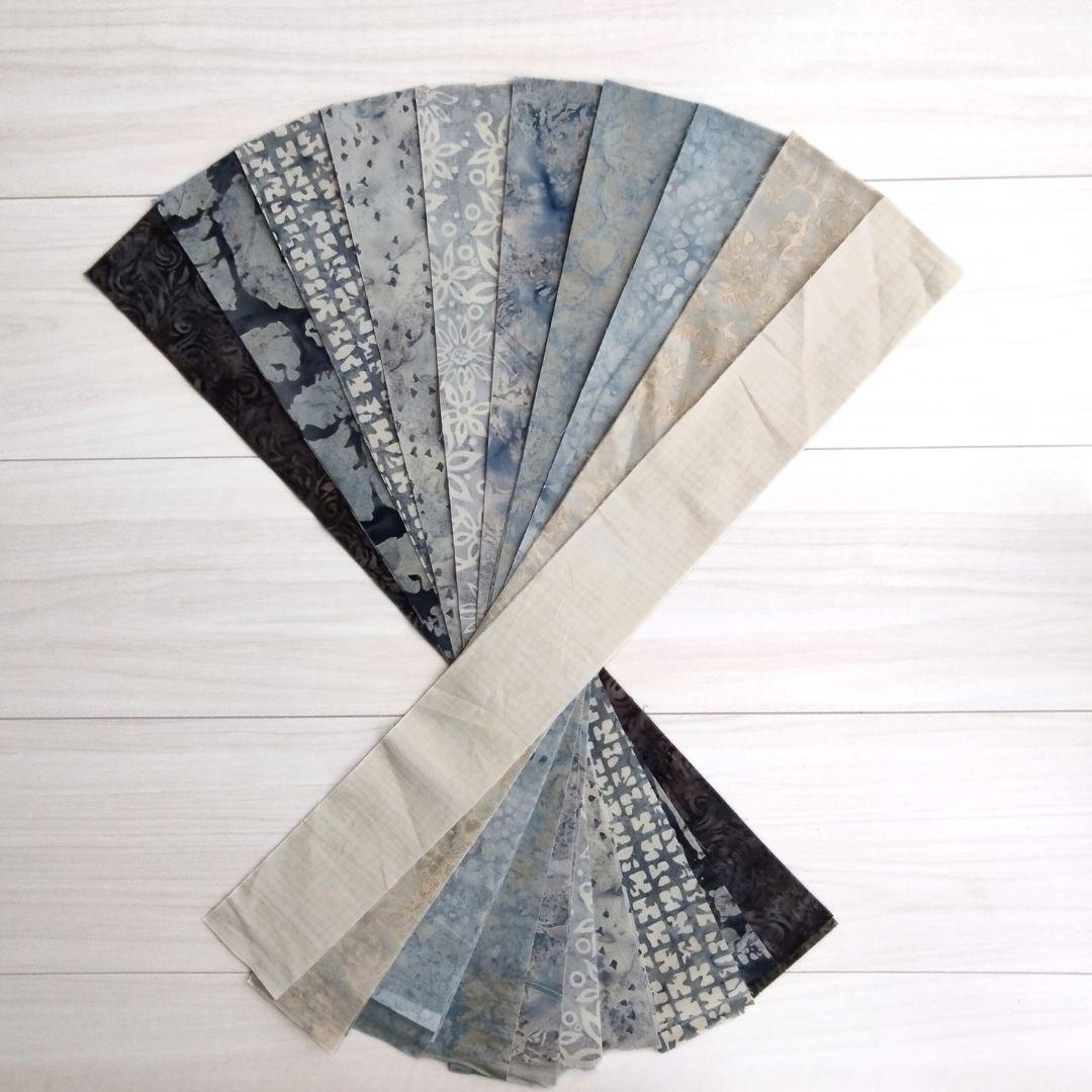 1点物 パッチワーク キルト カッティング生地 ハンドメイド バティック テキスタイル9 生地 染物 カットクロス1枚目の画像