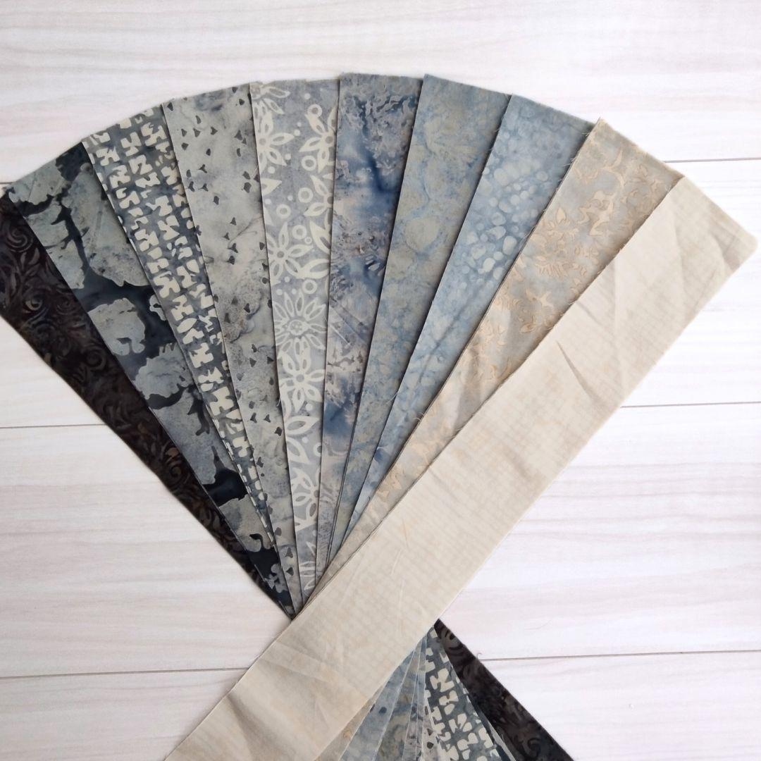 1点物 パッチワーク キルト カッティング生地 ハンドメイド バティック テキスタイル9 生地 染物 カットクロス | 2枚目