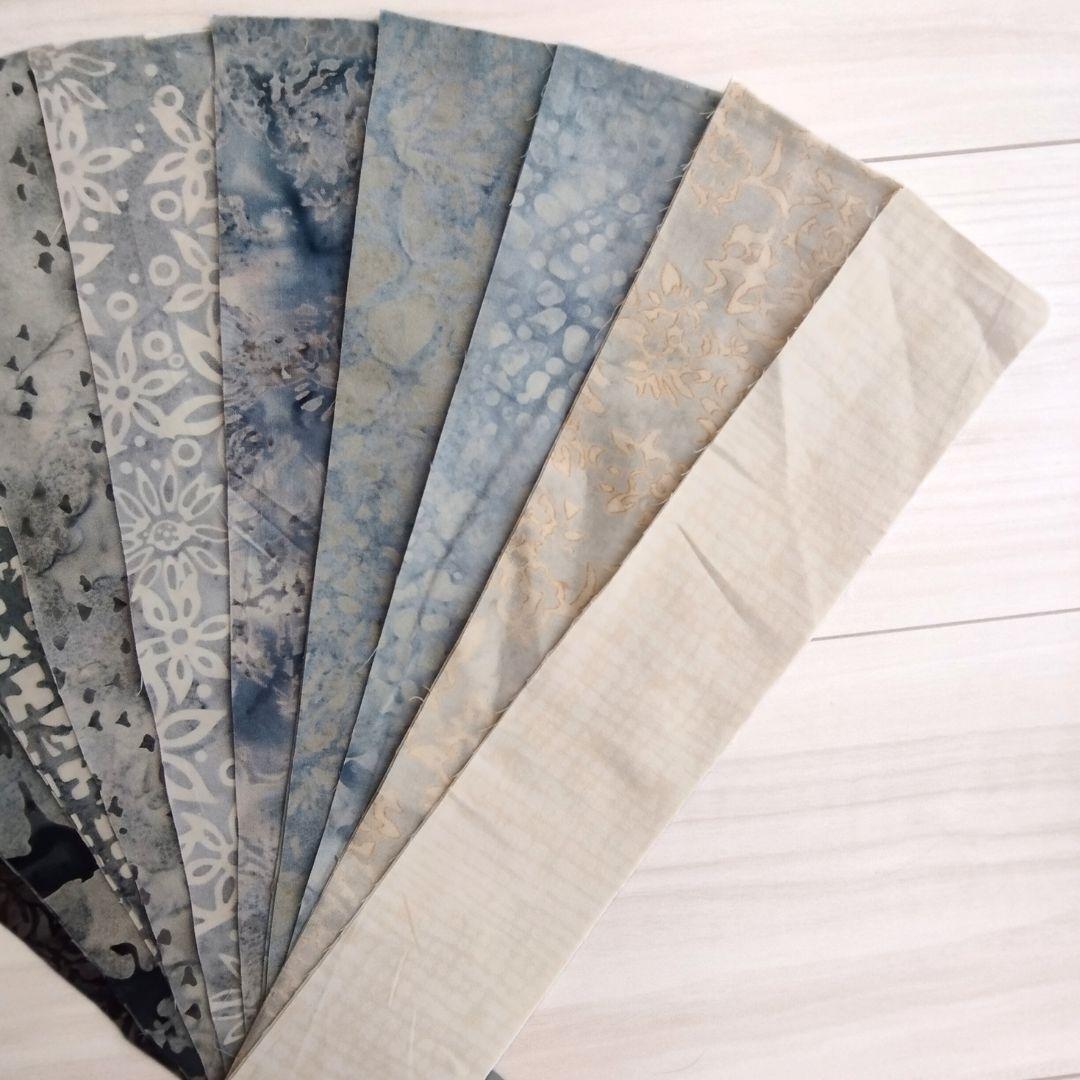1点物 パッチワーク キルト カッティング生地 ハンドメイド バティック テキスタイル9 生地 染物 カットクロス | 4枚目
