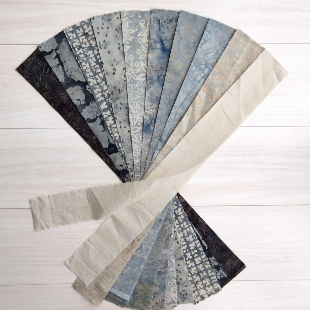 1点物 パッチワーク キルト カッティング生地 ハンドメイド バティック テキスタイル9 生地 染物 カットクロス | 5枚目