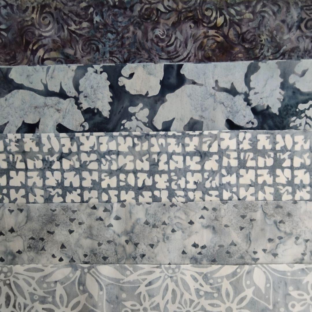 1点物 パッチワーク キルト カッティング生地 ハンドメイド バティック テキスタイル9 生地 染物 カットクロス | 7枚目