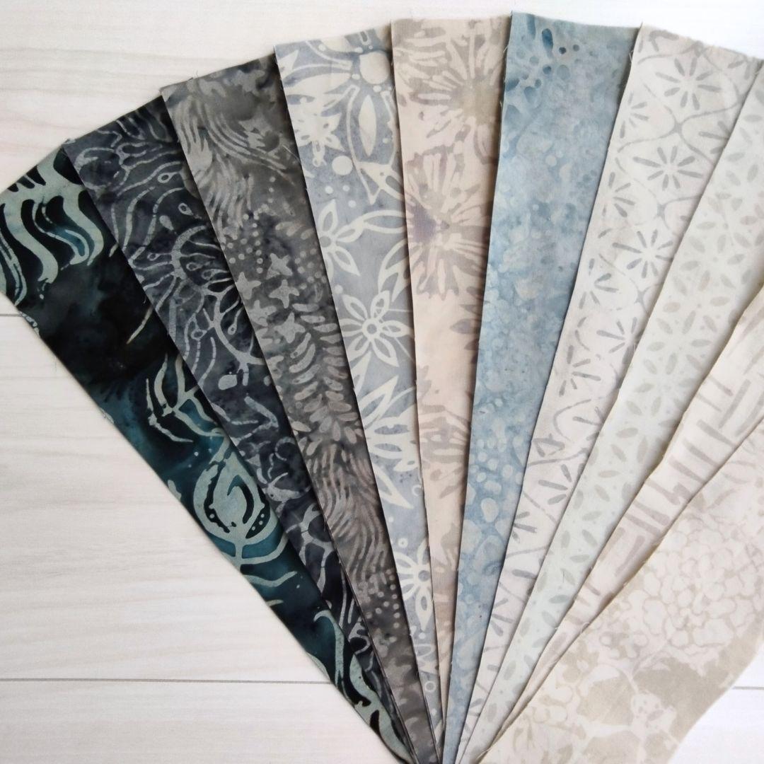 輸入生地 パッチワーク キルト カッティング生地 ハンドメイド バティック テキスタイル10 生地 染物 カットクロス | 4枚目