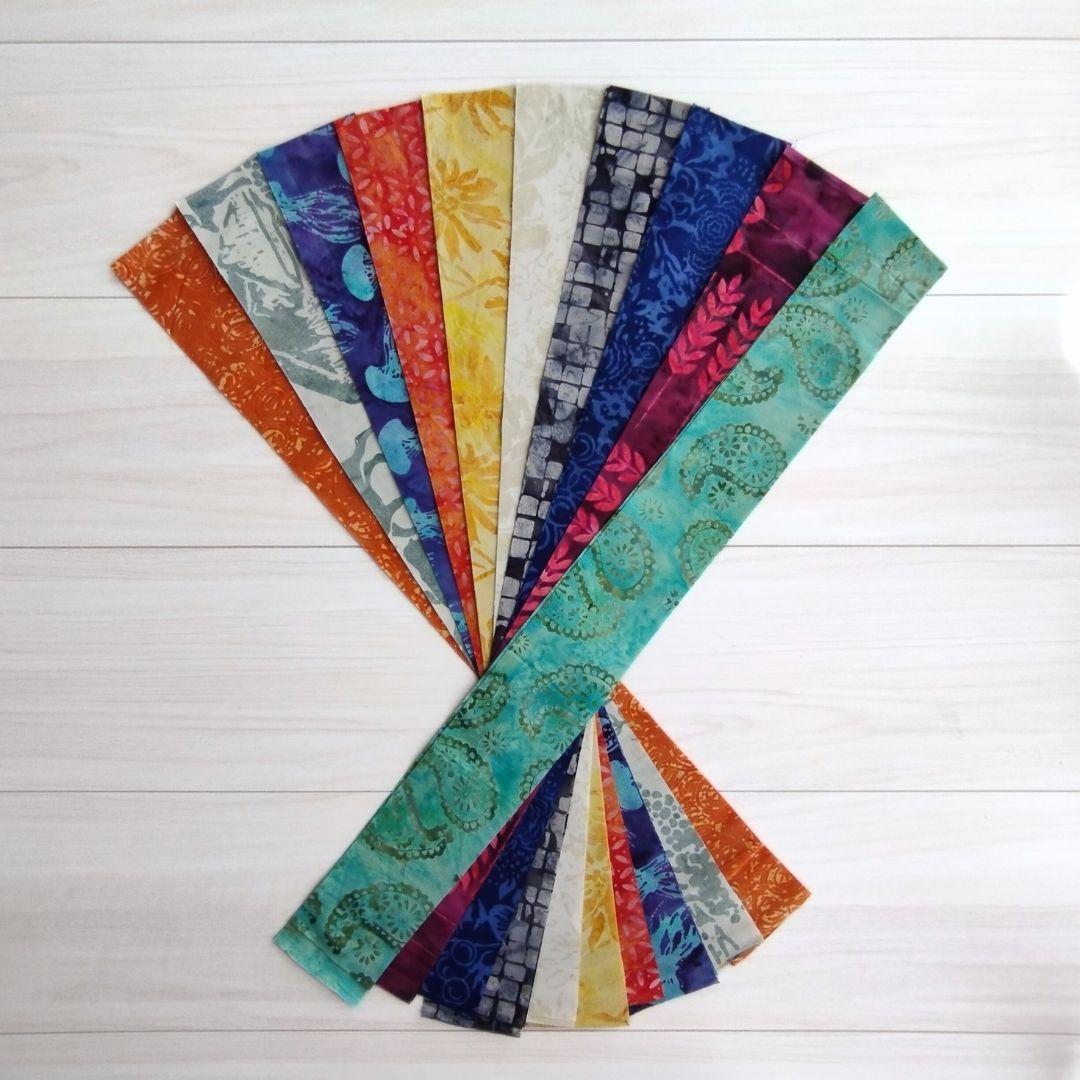 1点物 パッチワーク キルト カッティング生地 ハンドメイド バティック テキスタイル11 生地 染物 カットクロス