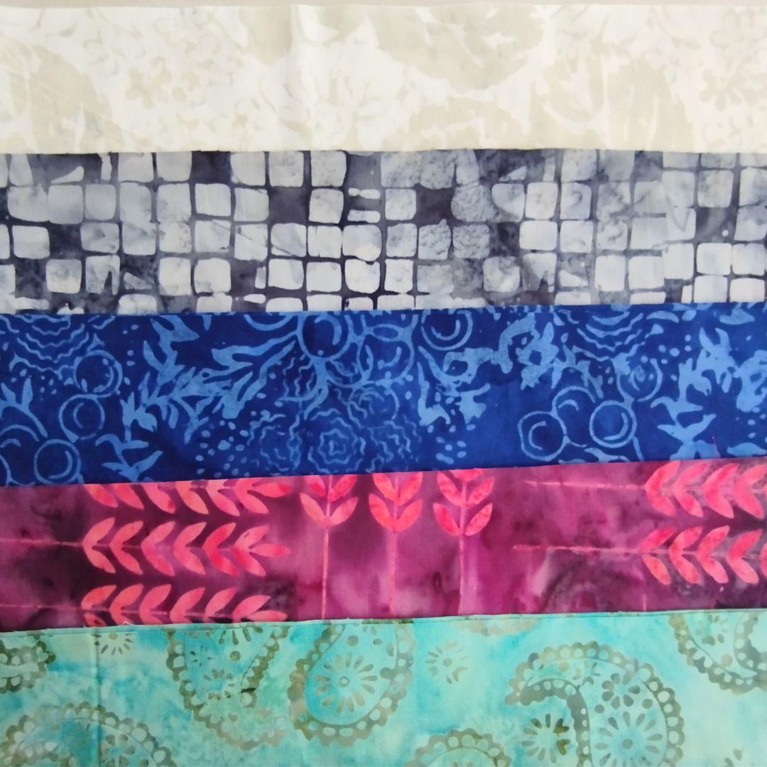 1点物 パッチワーク キルト カッティング生地 ハンドメイド バティック テキスタイル11 生地 染物 カットクロス | 6枚目