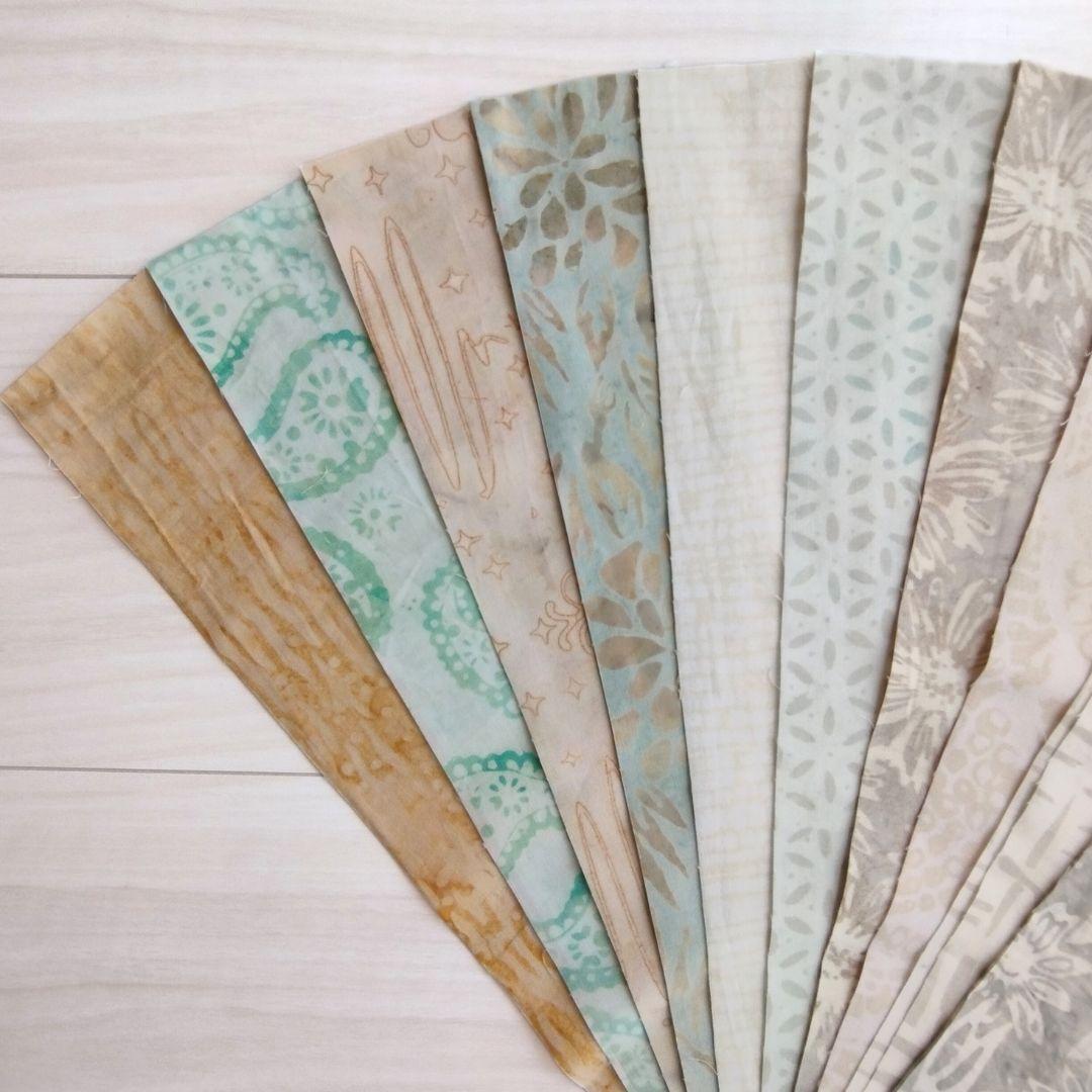 輸入生地 パッチワーク キルト カッティング生地 ハンドメイド バティック テキスタイル12 生地 染物 カットクロス | 3枚目