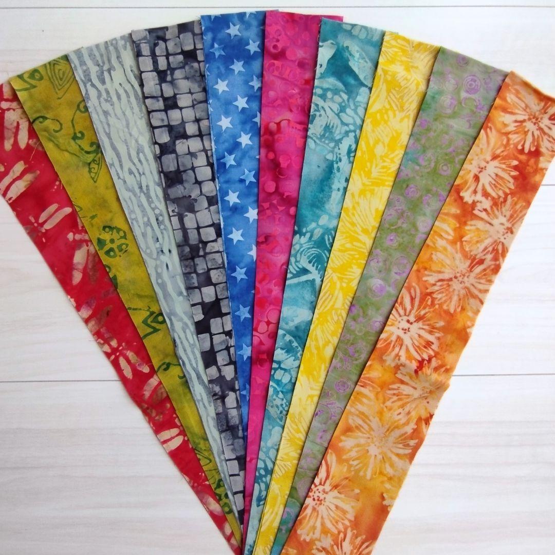 輸入生地 カッティング生地 パッチワーク キルト ハンドメイド バティック テキスタイル13 生地 染物 カットクロス | 2枚目