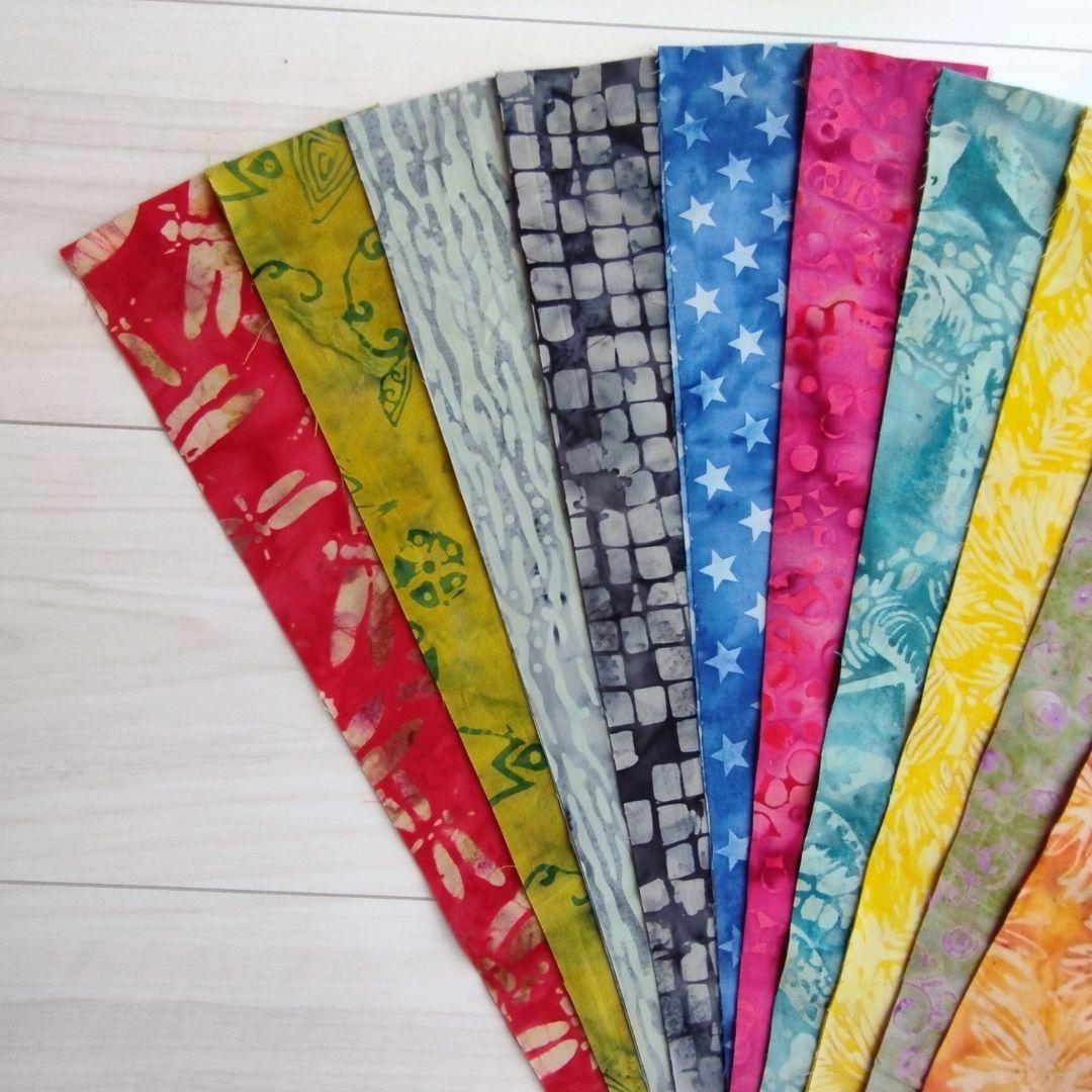 輸入生地 カッティング生地 パッチワーク キルト ハンドメイド バティック テキスタイル13 生地 染物 カットクロス | 3枚目