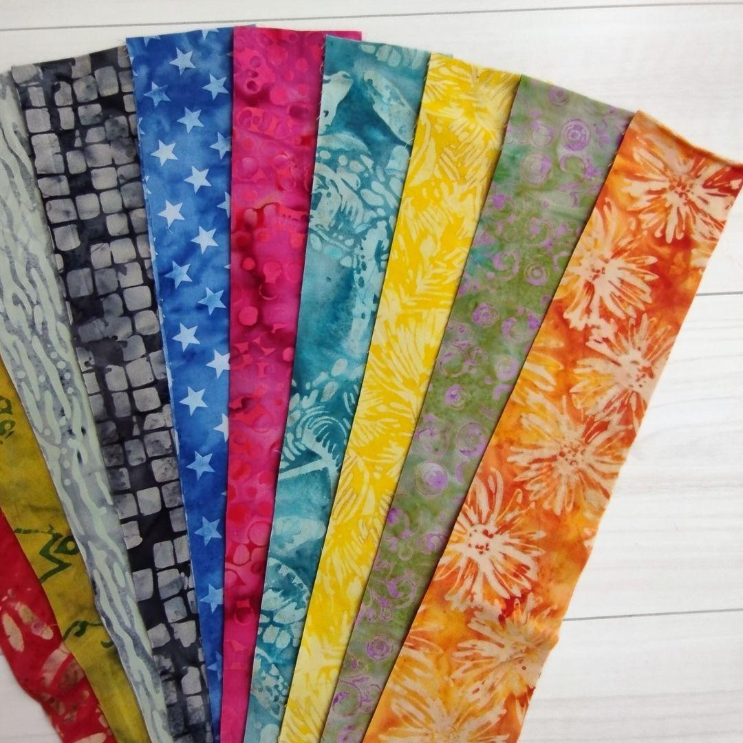 輸入生地 カッティング生地 パッチワーク キルト ハンドメイド バティック テキスタイル13 生地 染物 カットクロス | 4枚目