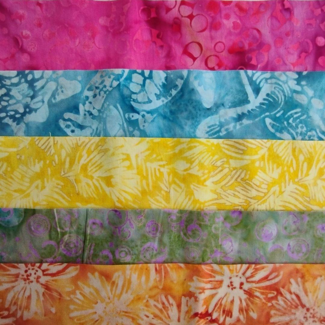 輸入生地 カッティング生地 パッチワーク キルト ハンドメイド バティック テキスタイル13 生地 染物 カットクロス | 6枚目