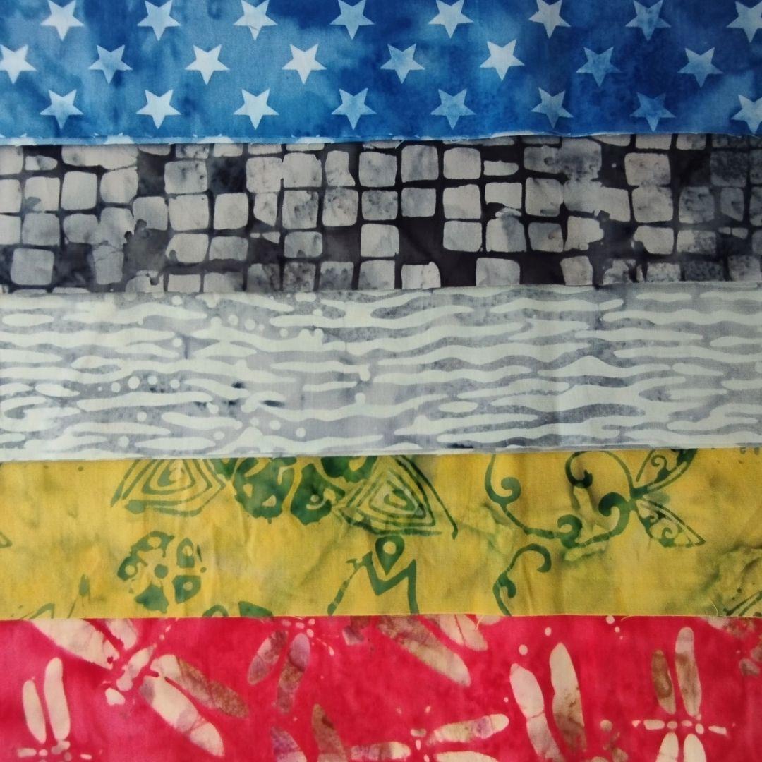 輸入生地 カッティング生地 パッチワーク キルト ハンドメイド バティック テキスタイル13 生地 染物 カットクロス | 7枚目