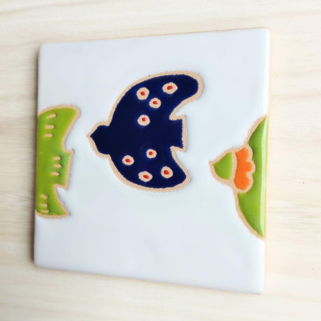 無料で選べるマグネットとコルク加工！北欧風デザインタイル スタンド スペインタイル インテリア コースター アート | 3枚目