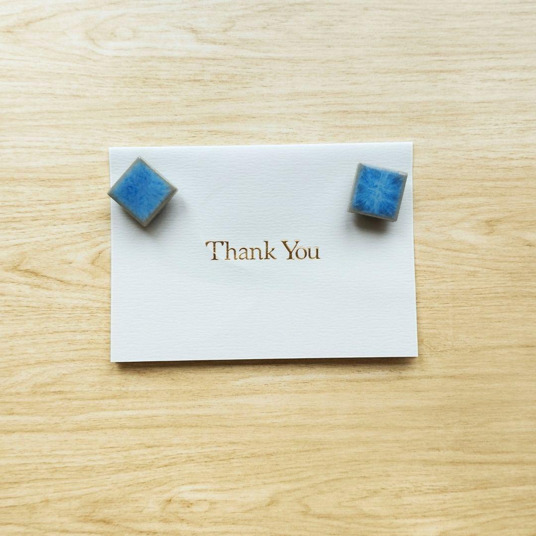 クールでシックなタイルマグネット 8色展開 同色5個セット seaブルー 海 夏色 ライトブルー モザイクタイル | 2枚目