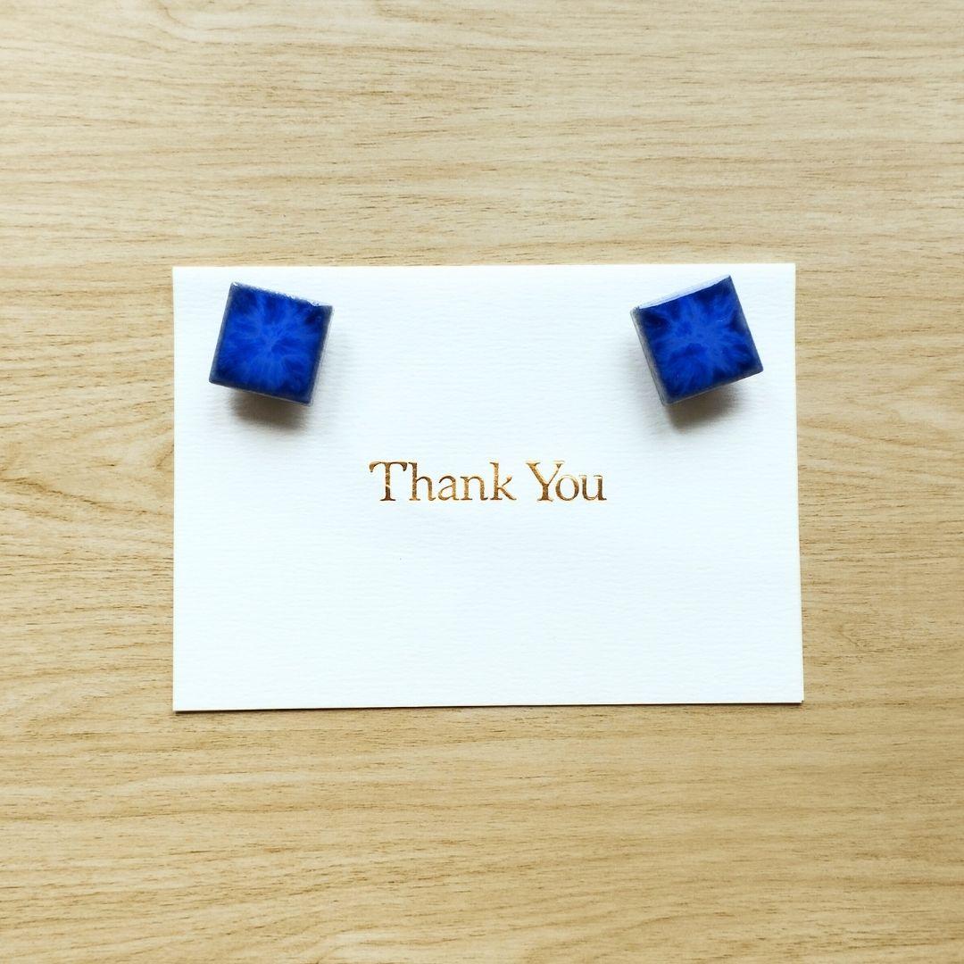 タイルマグネット 8色展開 同色5個セット  海 夏色 ネイビーブルー モザイクタイル ディープブルー | 2枚目