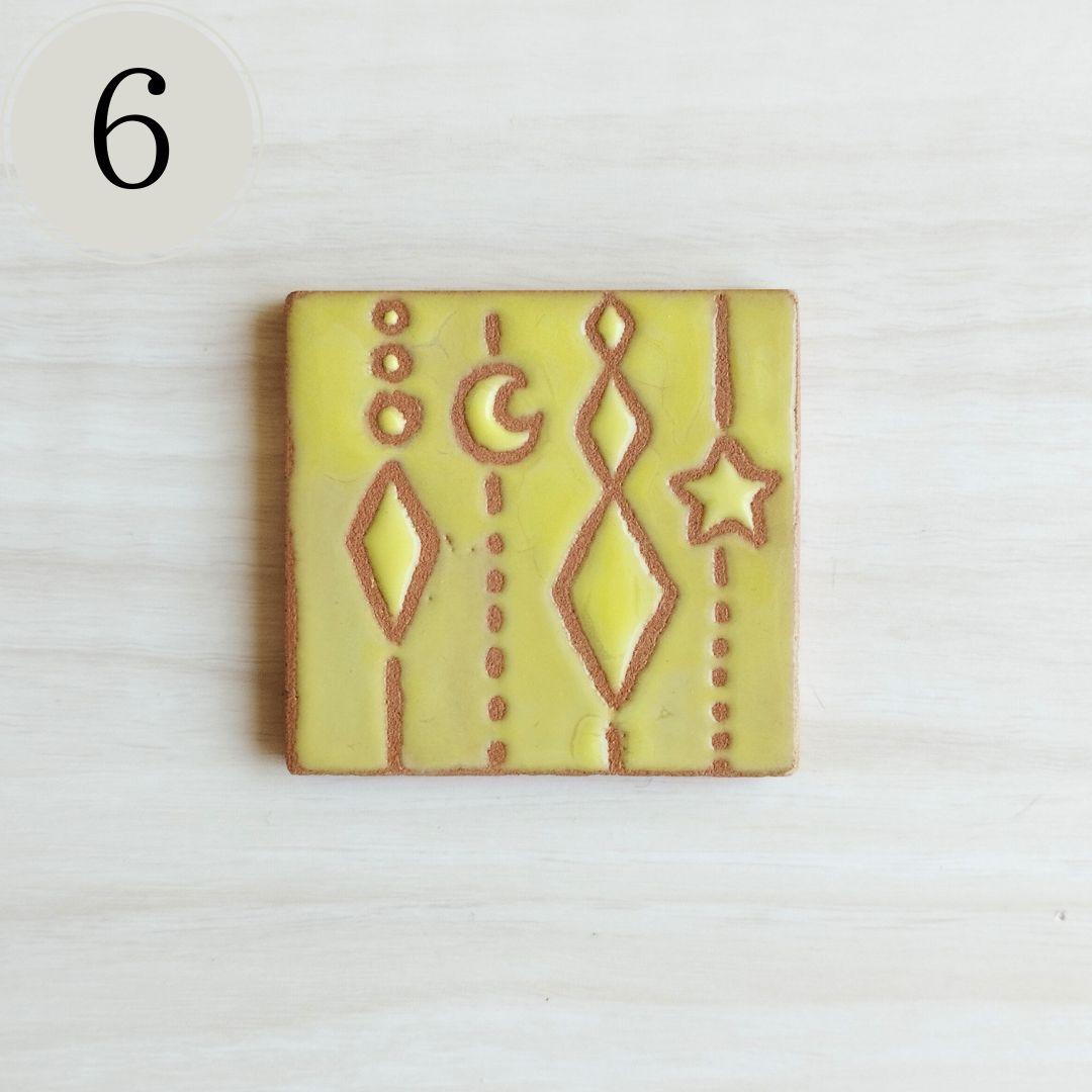 かわいい 小さめタイル5cm角 ハンドメイドアートタイル マグネット加工無料 | 12枚目