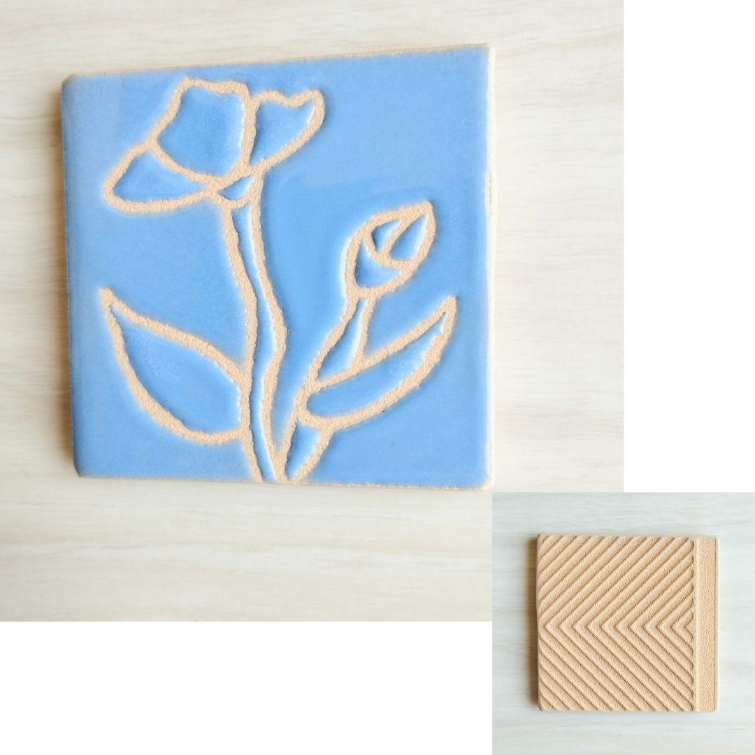 かわいい 小さめタイル5cm角 ハンドメイドアートタイル マグネット加工無料 | 7枚目