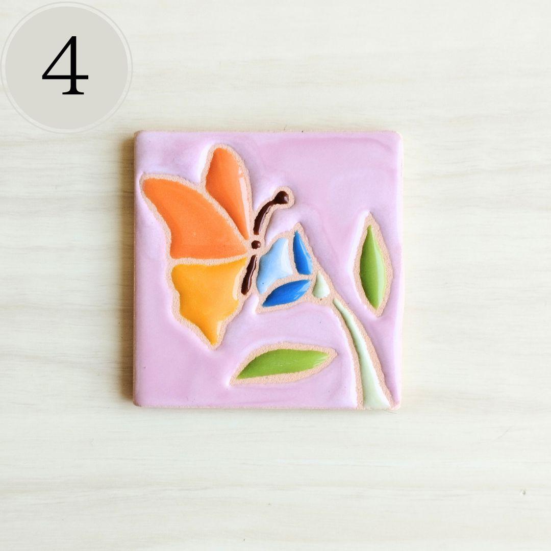 かわいい 小さめタイル5cm角 ハンドメイドアートタイル マグネット加工無料 | 8枚目