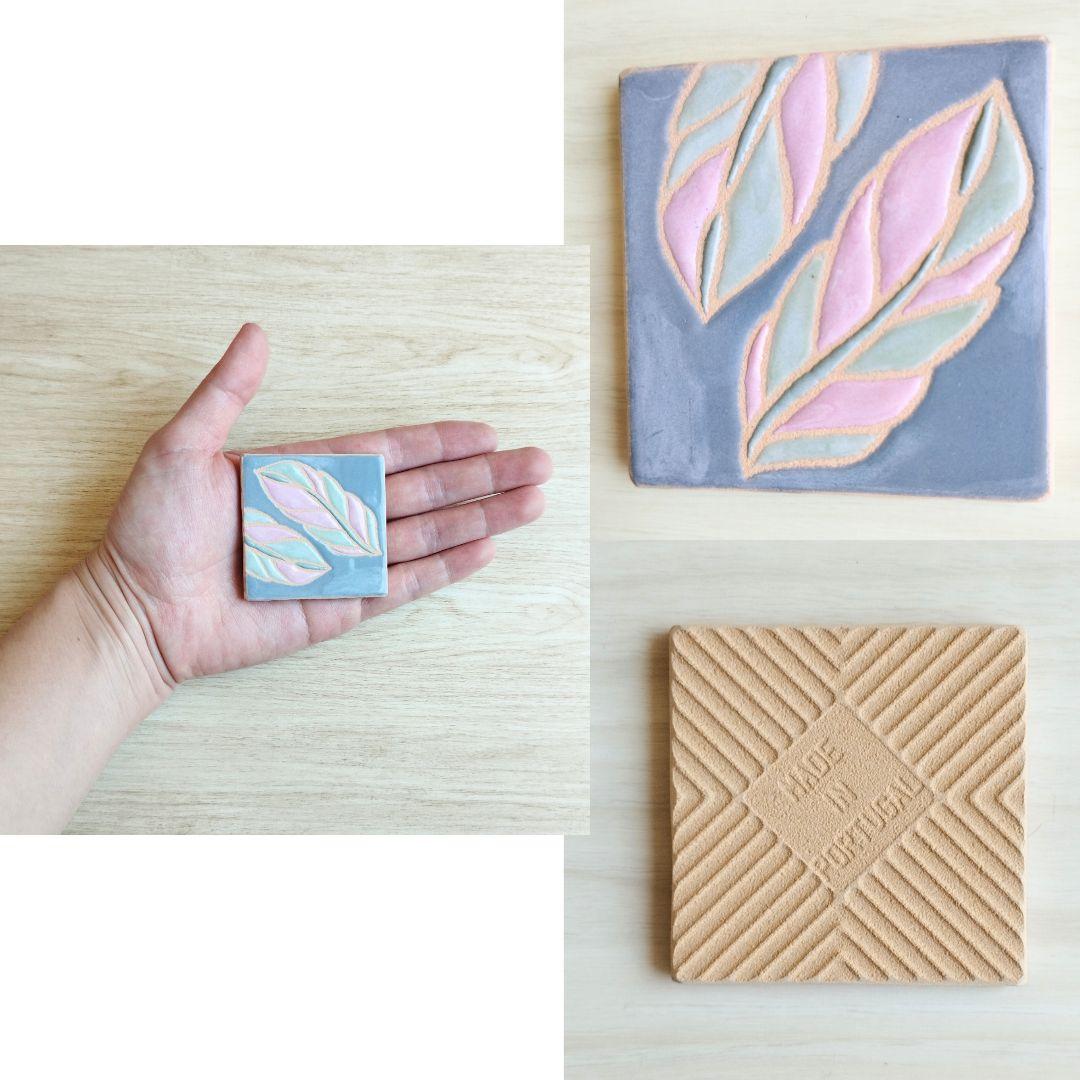 1点物 かわいい 小さめタイル5cm角 ハンドメイドアートタイル マグネット加工無料 | 11枚目