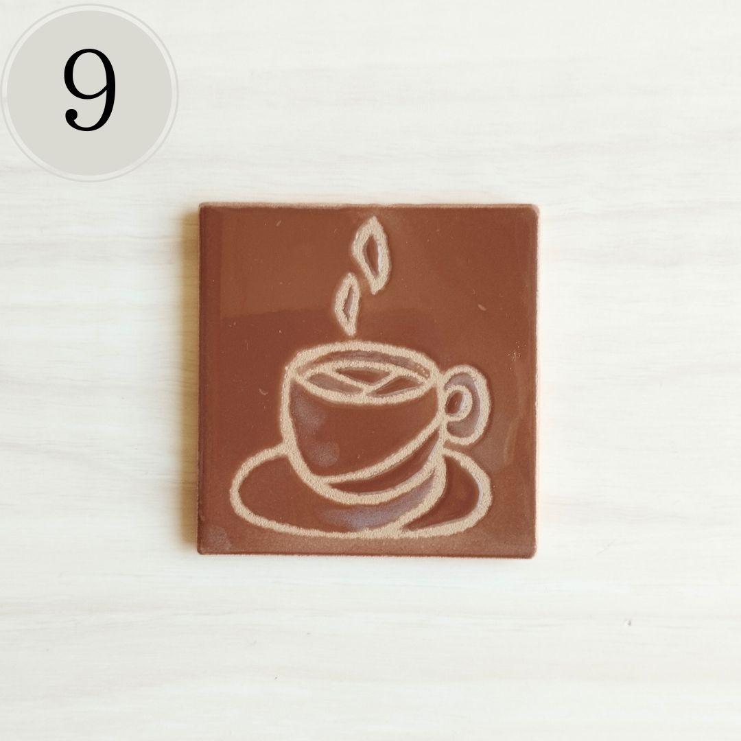 1点物 かわいい 小さめタイル5cm角 ハンドメイドアートタイル マグネット加工無料 | 6枚目