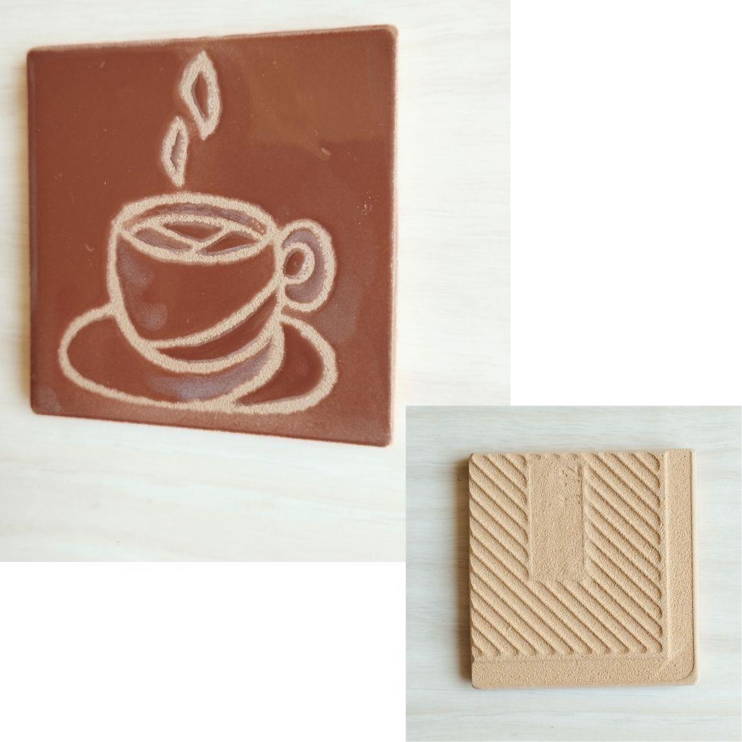 1点物 かわいい 小さめタイル5cm角 ハンドメイドアートタイル マグネット加工無料 | 7枚目