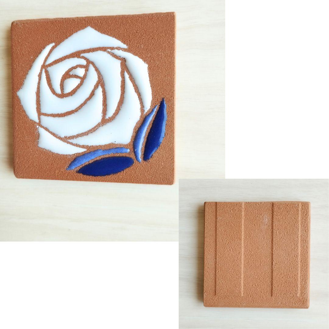 1点物 かわいい 小さめタイル5cm角 ハンドメイドアートタイル マグネット加工無料 | 9枚目