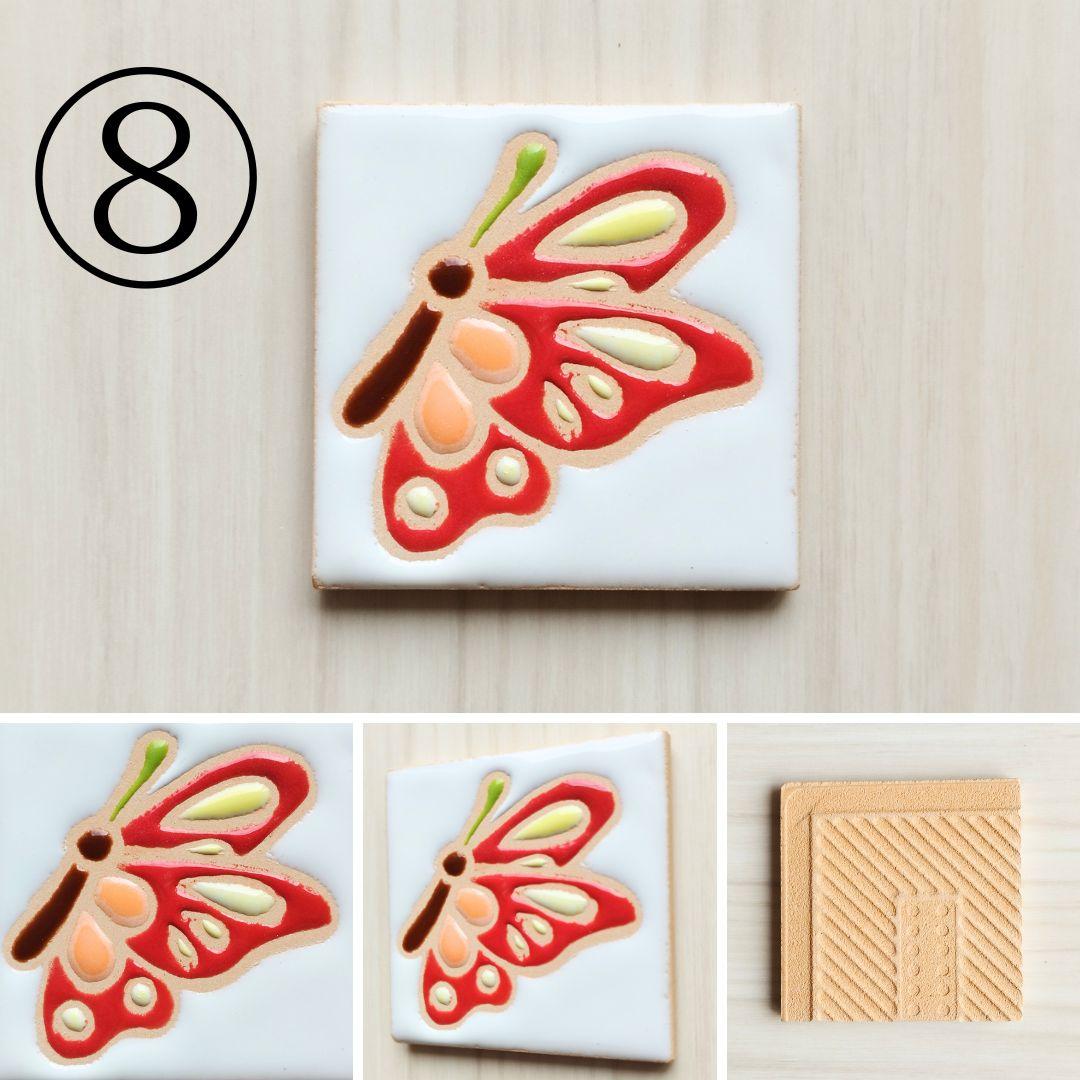 生き物シリーズタイル 無料マグネット加工 ヘラクレスオオカブト イルカ クジラ 蝶 ハンドメイドアートタイル | 10枚目