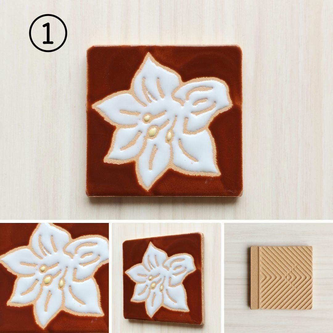 花柄タイル フラワーシリーズ 桜 パンジー バラ レインボー ひまわり | 3枚目