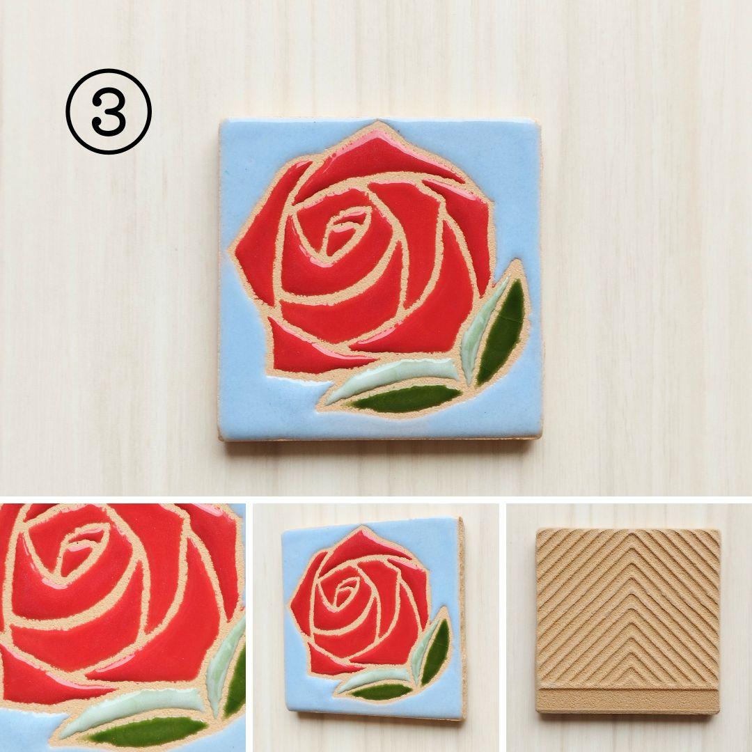 花柄タイル フラワーシリーズ 桜 パンジー バラ レインボー ひまわり | 5枚目