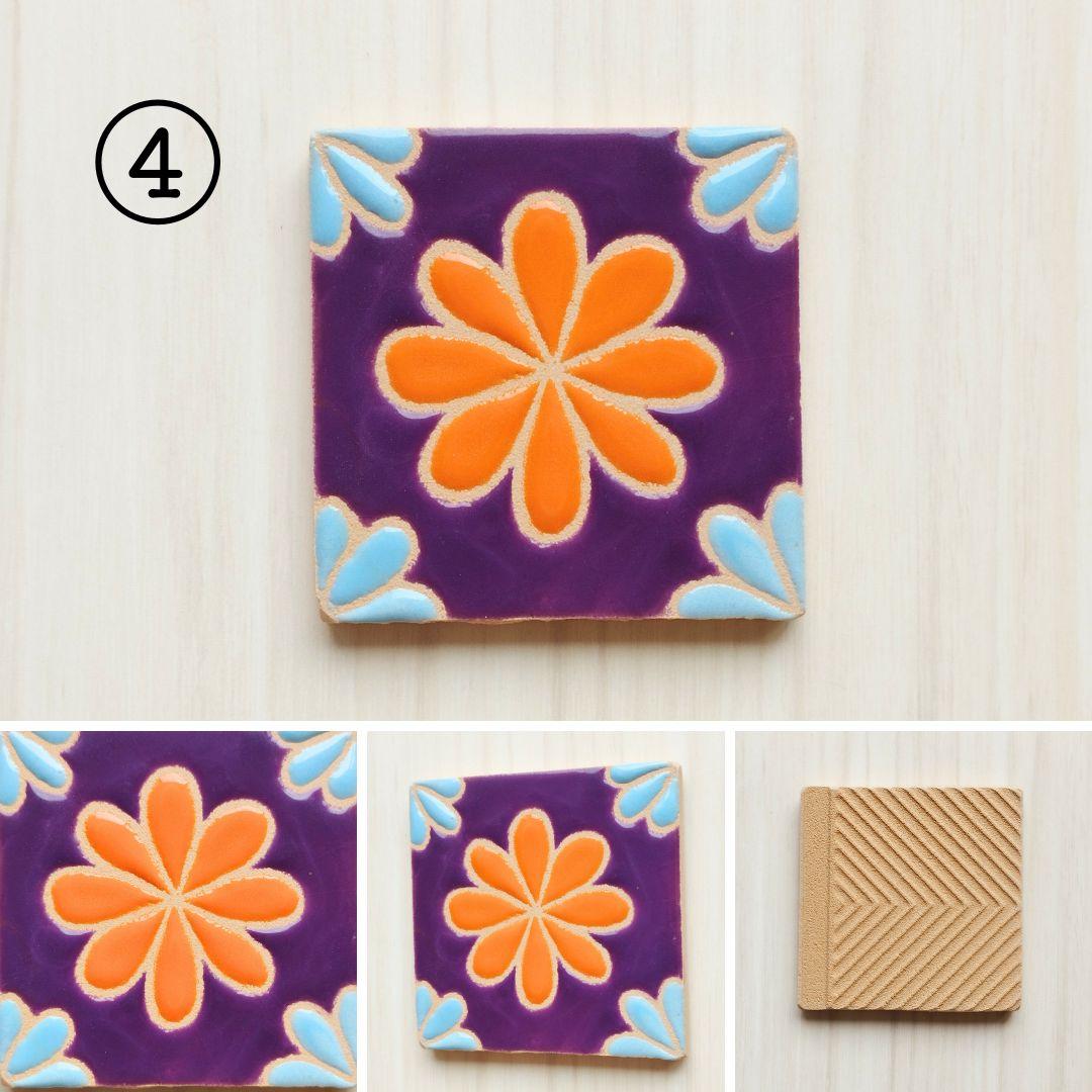花柄タイル フラワーシリーズ 桜 パンジー バラ レインボー ひまわり | 6枚目