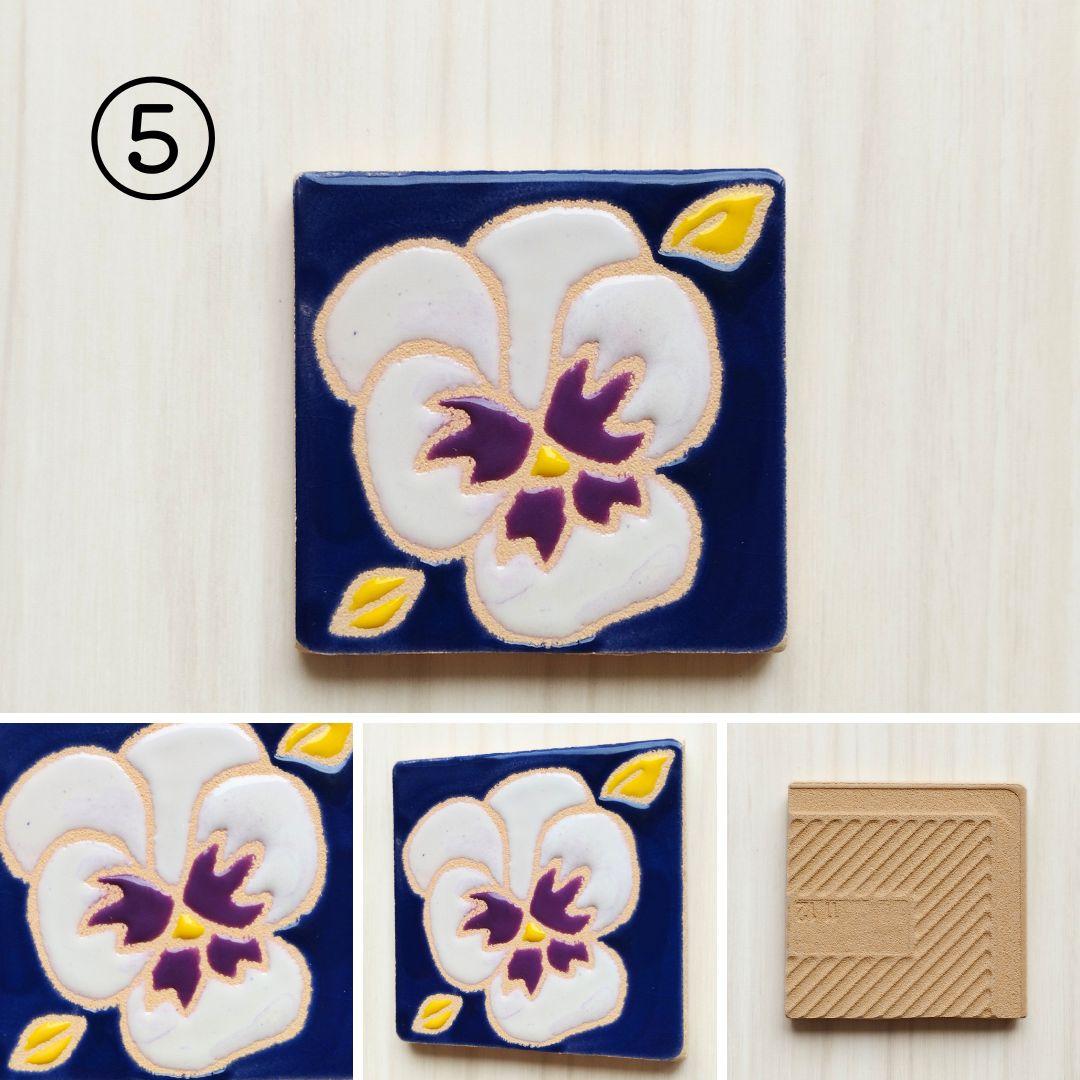 花柄タイル フラワーシリーズ 桜 パンジー バラ レインボー ひまわり | 7枚目