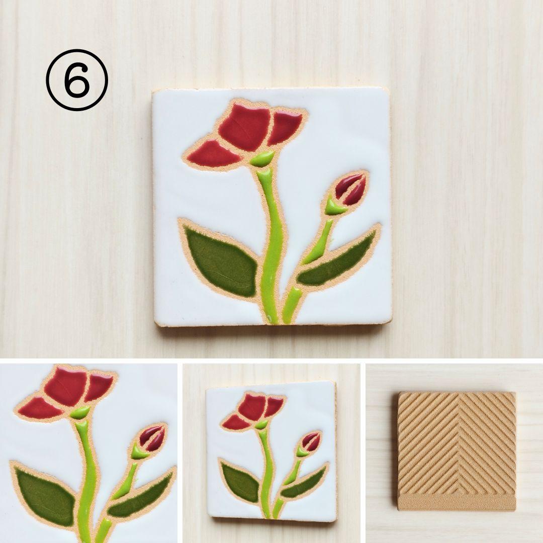 花柄タイル フラワーシリーズ 桜 パンジー バラ レインボー ひまわり | 8枚目