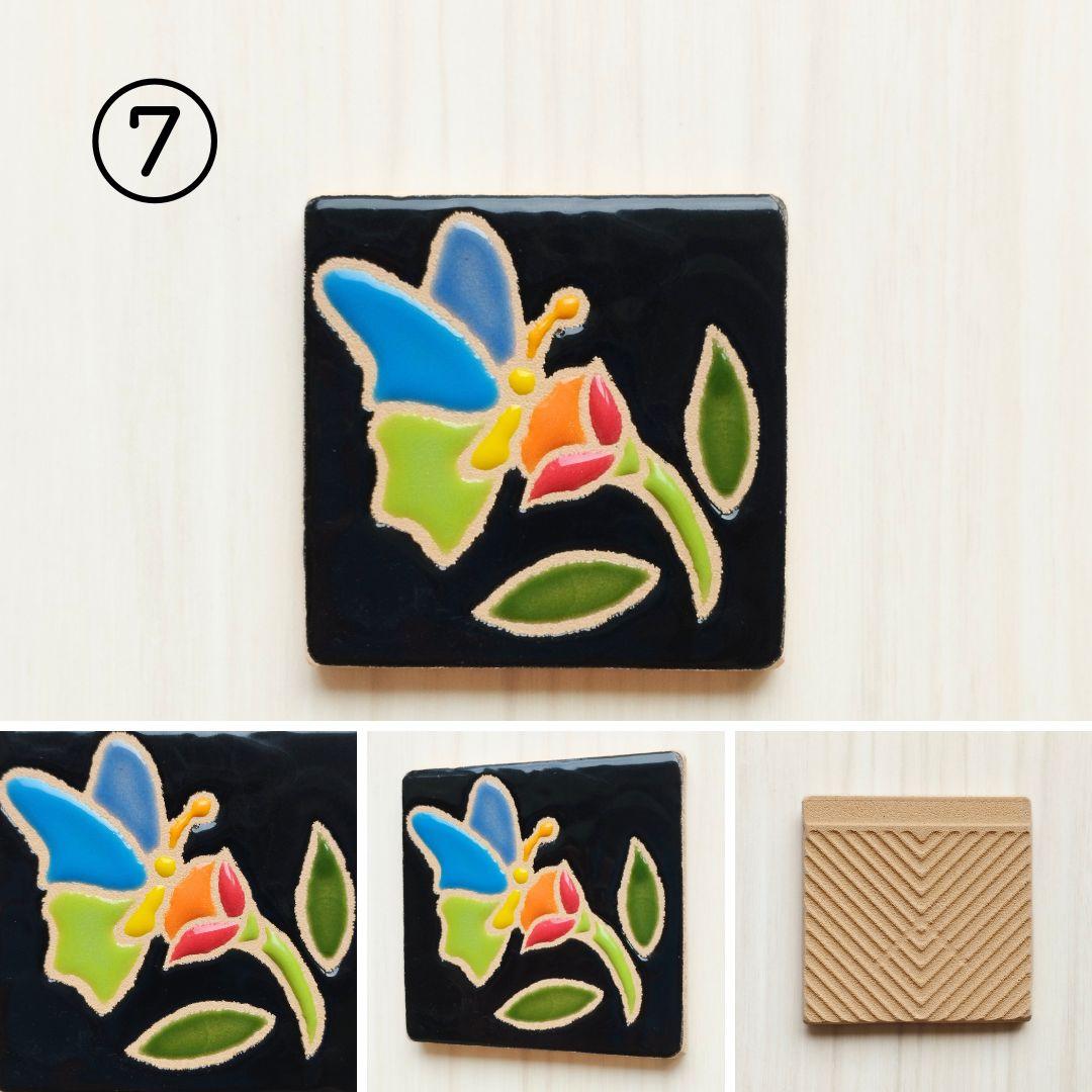 花柄タイル フラワーシリーズ 桜 パンジー バラ レインボー ひまわり | 9枚目