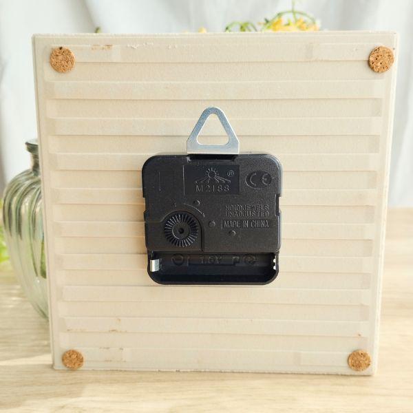 美濃焼タイル時計①クリームブラウン②ブラウン | 17枚目