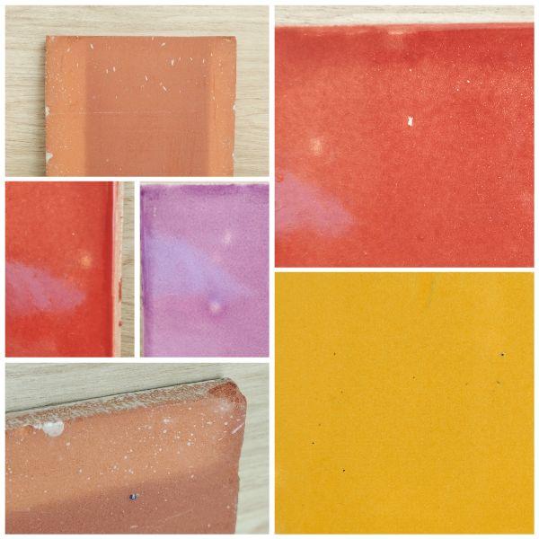 鮮やかなメキシコタイル＆美濃焼モザイクタイル時計パープル | 10枚目