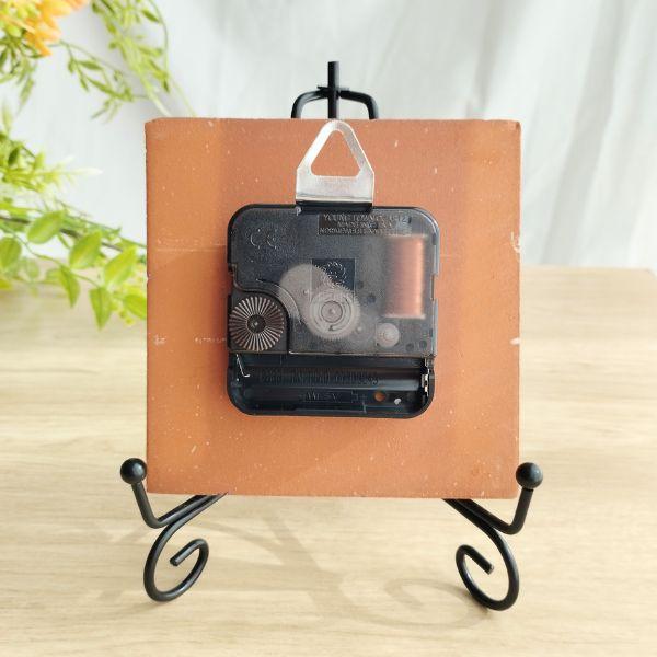 鮮やかなメキシコタイル＆美濃焼モザイクタイル時計パープル | 7枚目