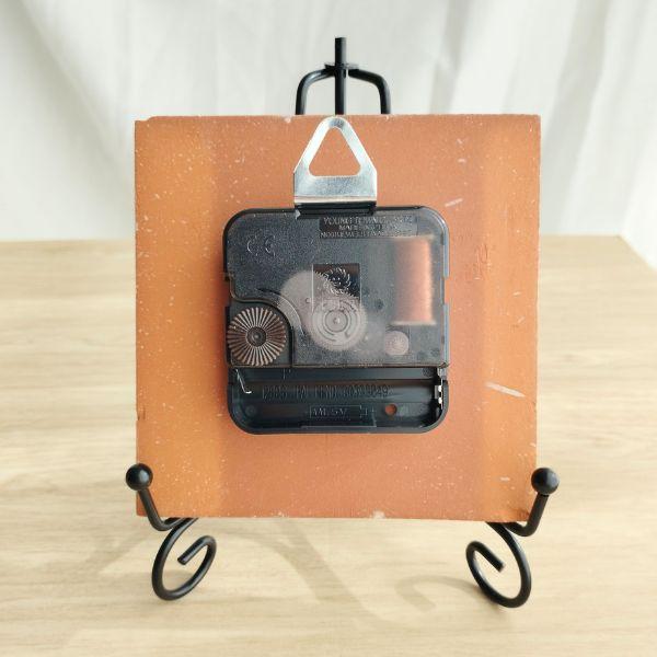 深みのある色合いのメキシコタイル＆美濃焼モザイクタイル時計 ネイビーブルー | 8枚目