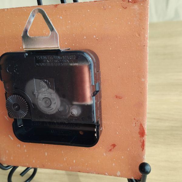 太陽のようなオレンジメキシコタイル＆美濃焼モザイクタイル時計 オレンジ | 8枚目