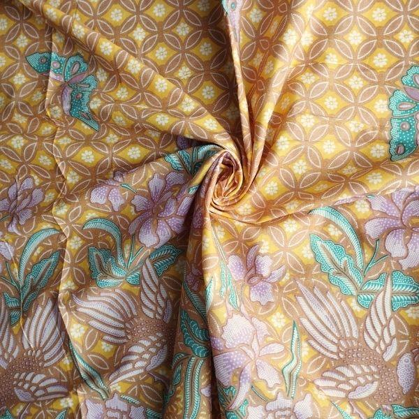 レトロなインドネシアバティックプリント生地 | 3枚目